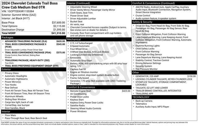 2024 Chevrolet Colorado Trail Boss