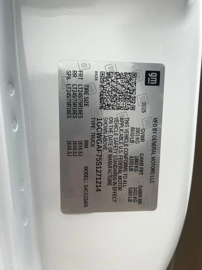 2025 Chevrolet Express Cargo 2500 WT