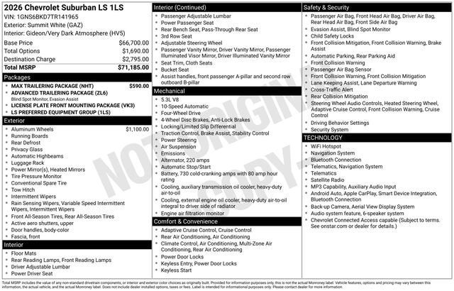 2026 Chevrolet Suburban LS