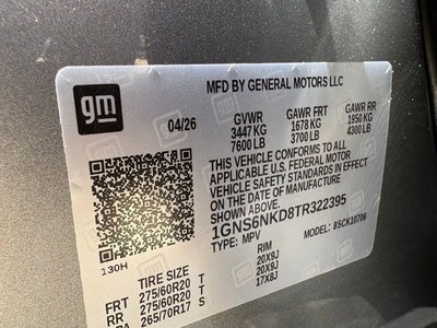 2026 Chevrolet Tahoe LT