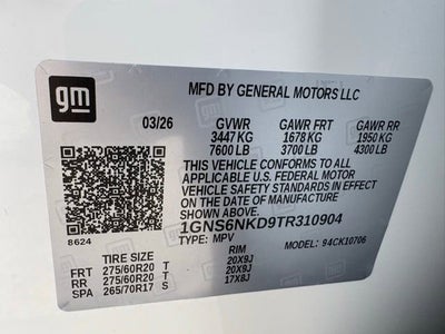 2026 Chevrolet Tahoe LT