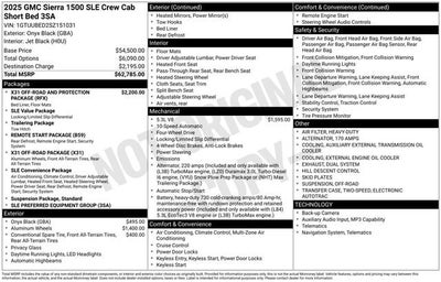 2025 GMC Sierra 1500 SLE