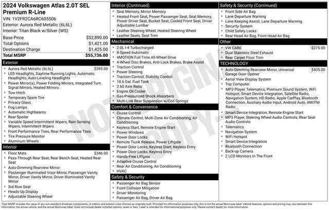 2024 Volkswagen Atlas 2.0T SEL Premium R-Line