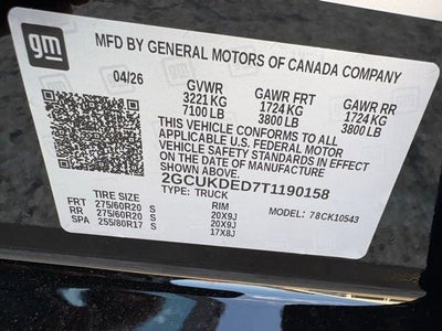 2026 Chevrolet Silverado 1500 LT