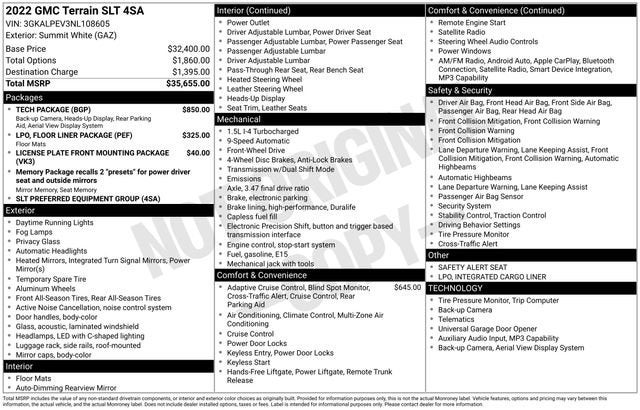 2022 GMC Terrain SLT