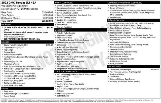 2022 GMC Terrain SLT