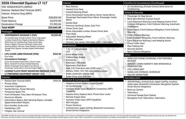 2026 Chevrolet Equinox LT