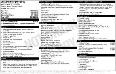 2026 INFINITI QX60 Luxe FWD