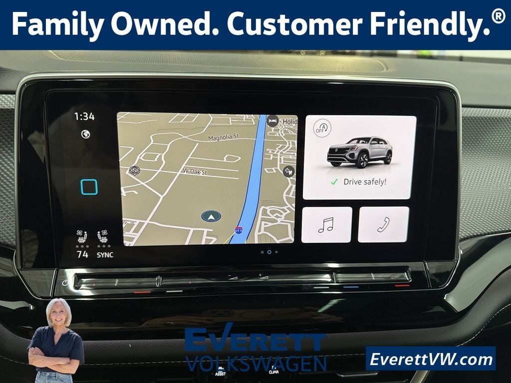 2026 Volkswagen Atlas Cross Sport 2.0T SEL R-Line Black