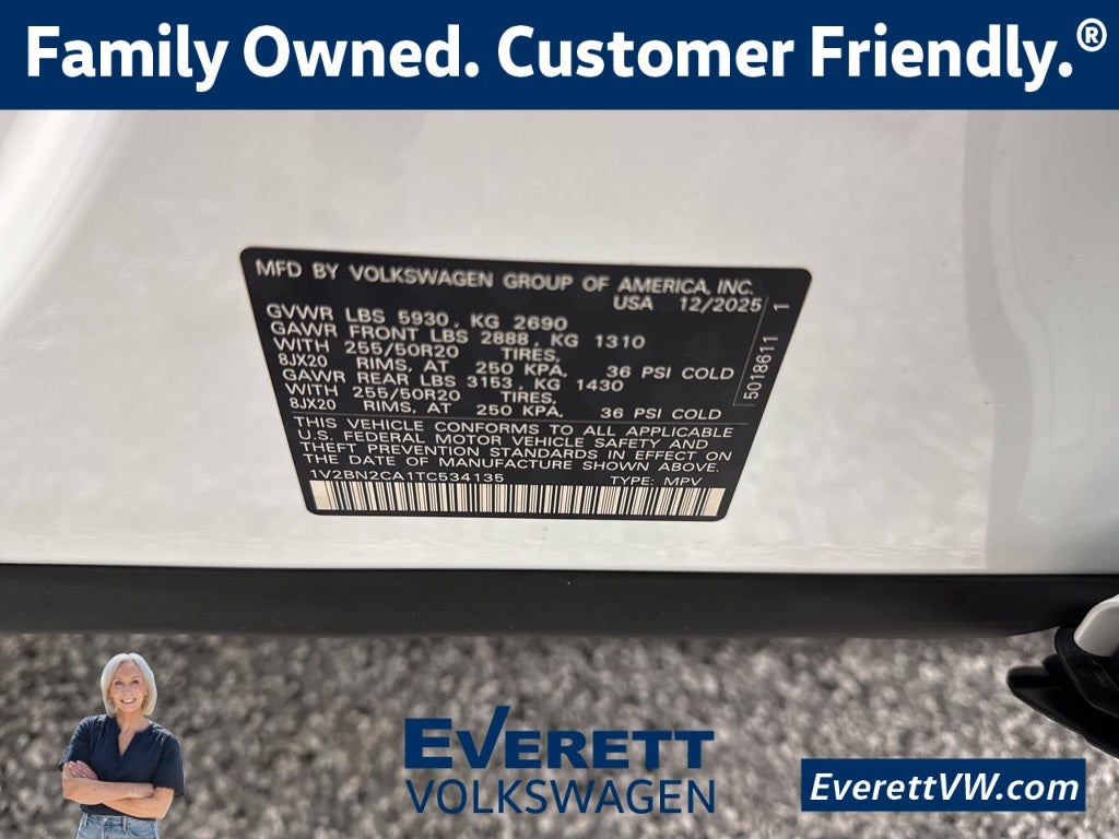 2026 Volkswagen Atlas 2.0T SEL