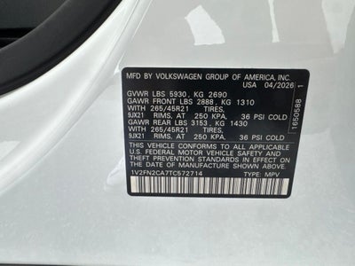2026 Volkswagen Atlas 2.0T SEL Premium R-Line